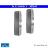 ATE Original 2 Pieces Brake Drum (24022600011) for Mercedes-Benz