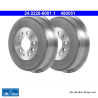 ATE Tambor de freno original de 2 piezas (24022680011) para Volkswagen (VW)