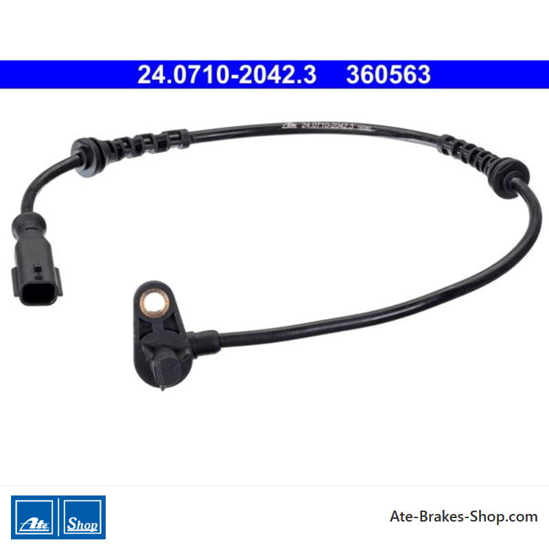 ATE Original wheel speed sensor (24071020423) for Dacia, Renault