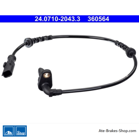 ATE Original wheel speed sensor (24071020433) for Dacia, Renault