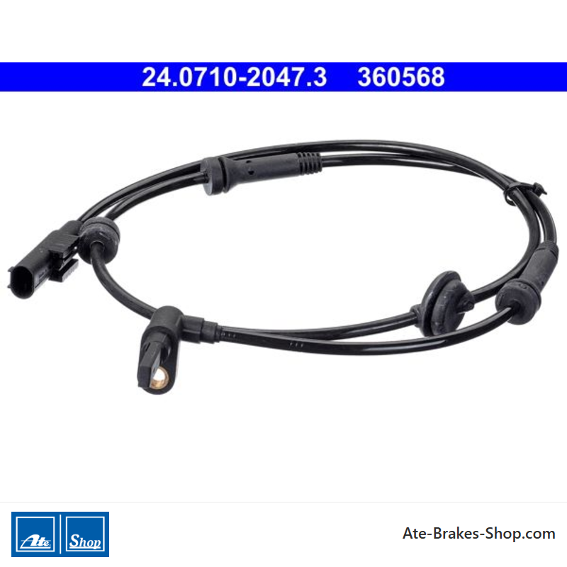 ATE Original wheel speed sensor (24071020473) for Fiat, Lancia