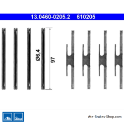 ATE Originele remblokaccessoires (13046002052) voor Opel