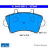 ATE pastillas de freno originales (13046038002) para Nissan, Opel y Renault