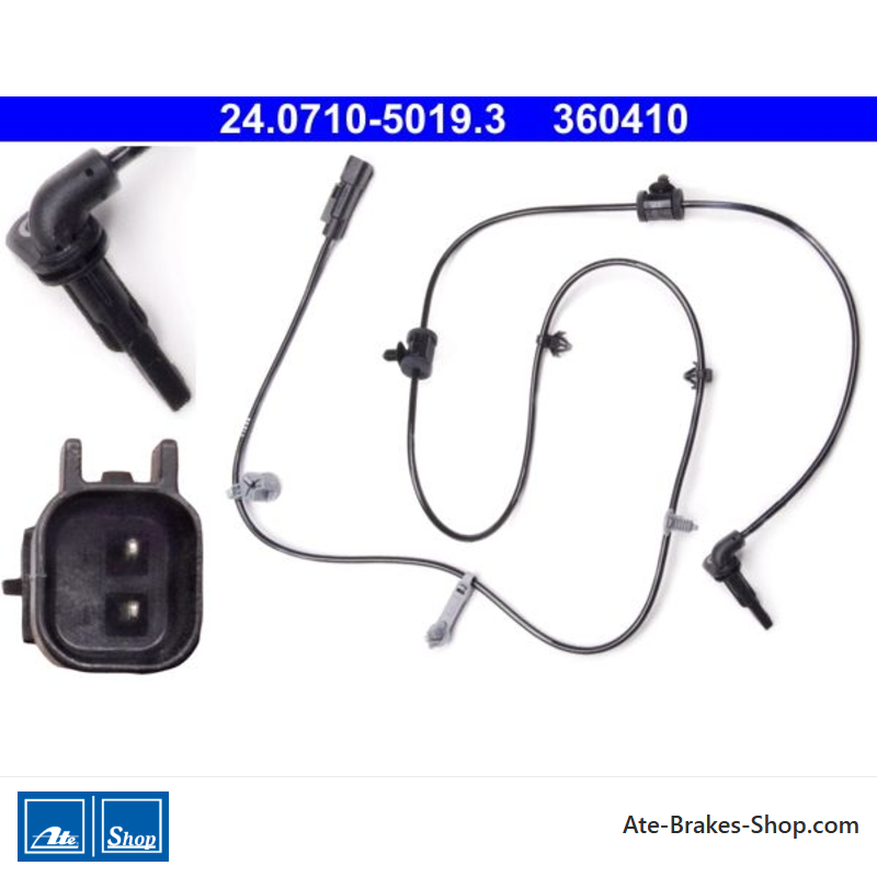ATE Original wheel speed sensor (24071050193) for Opel