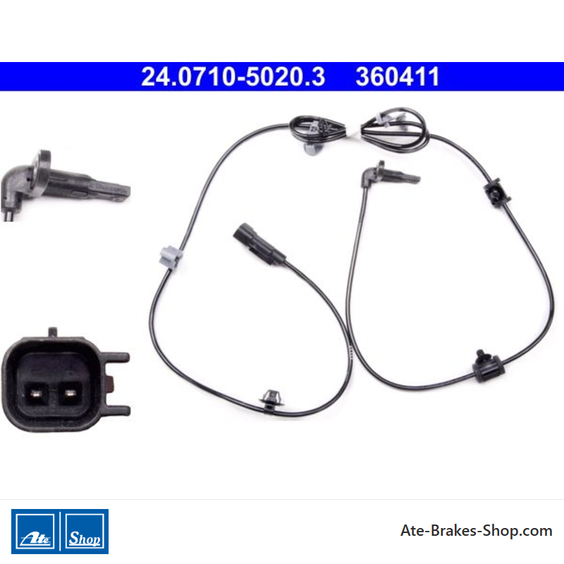 ATE Original wheel speed sensor (24071050203) for Opel