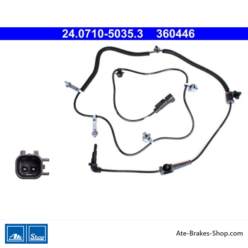 ATE Original wheel speed sensor (24071050353) for Chevrolet, Opel