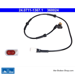 ATE Original wheel speed sensor (24071113671) for Ford, Mazda