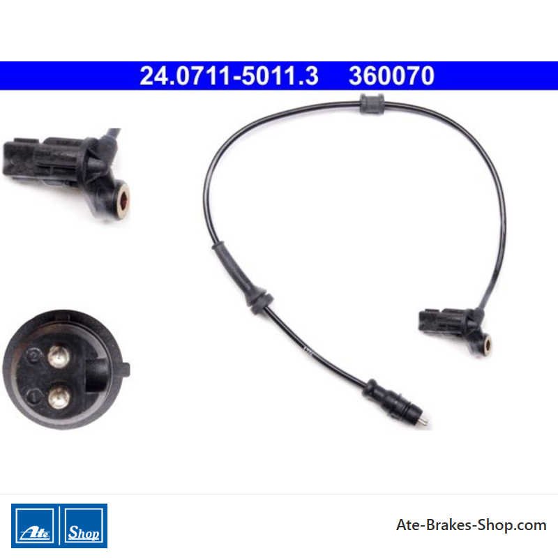 ATE Original wheel speed sensor (24071150113) for Renault