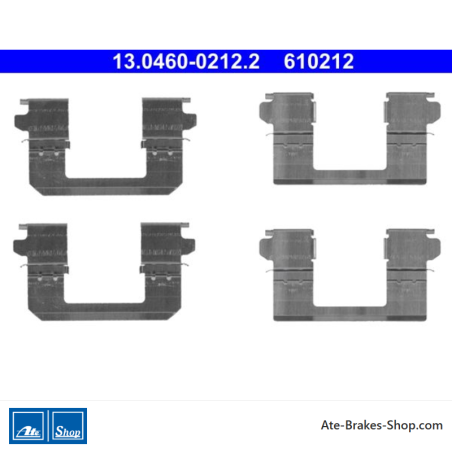 ATE Original-Bremsbelag-Zubehörkit (13046002122) für Nissan