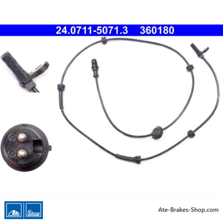 ATE Original wheel speed sensor (24071150713) for Fiat
