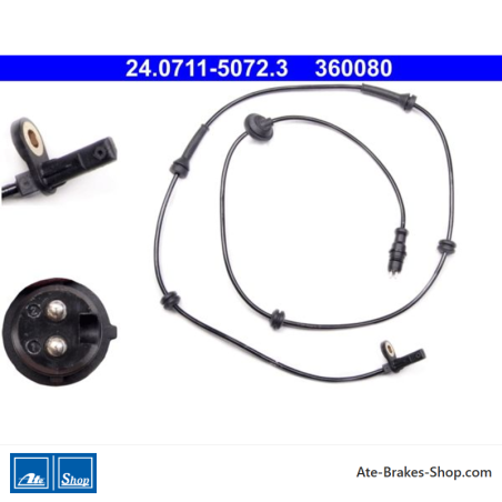 ATE Original wheel speed sensor (24071150723) for Fiat