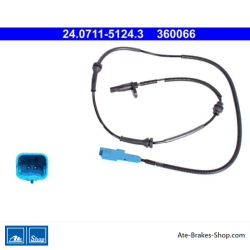 ATE Original wheel speed sensor (24071151243) for Citroën, Peugeot