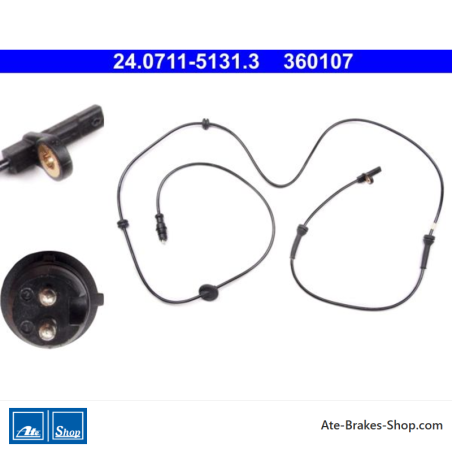 ATE Original wheel speed sensor (24071151313) for Fiat