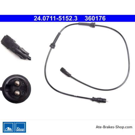 ATE Original wheel speed sensor (24071151523) for Renault