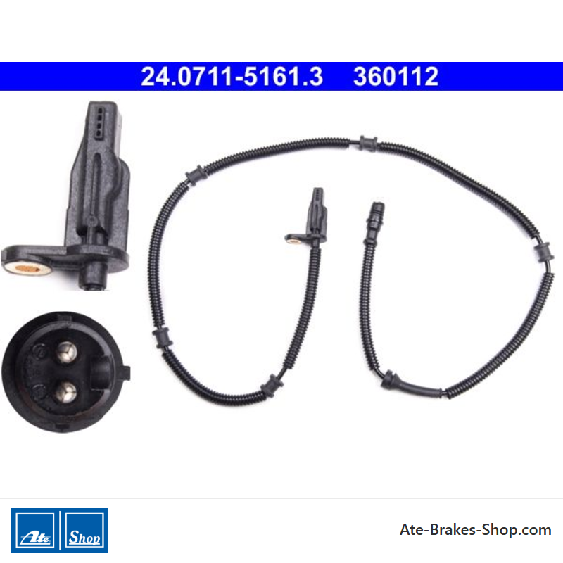 ATE Original wheel speed sensor (24071151613) for Renault