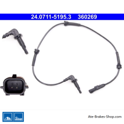ATE Original wheel speed sensor (24071151953) for Renault