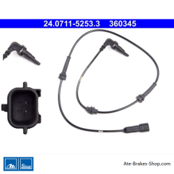 ATE Original wheel speed sensor (24071152533) for Nissan, Opel, Renault