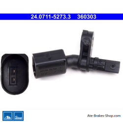 ATE Original wheel speed sensor (24071152733) for Audi, Cupra, Seat, Skoda, Volkswagen (VW)