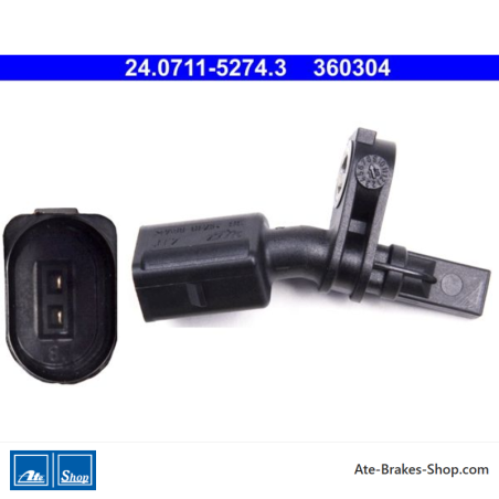 ATE Original wheel speed sensor (24071152743) for Audi, Cupra, Seat, Skoda, Volkswagen (VW)