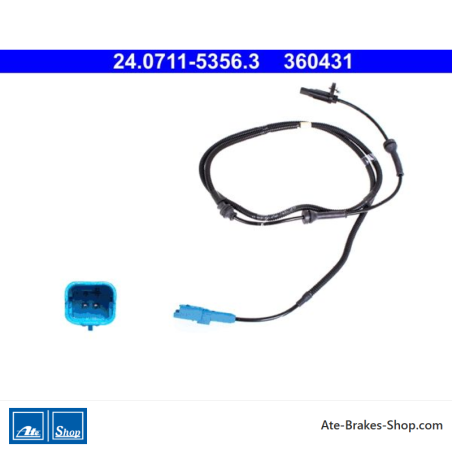 ATE Original wheel speed sensor (24071153563) for Peugeot