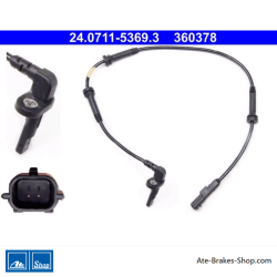 ATE Original wheel speed sensor (24071153693) for Dacia, Renault