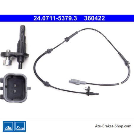 ATE Original wheel speed sensor (24071153793) for Citroën, Peugeot