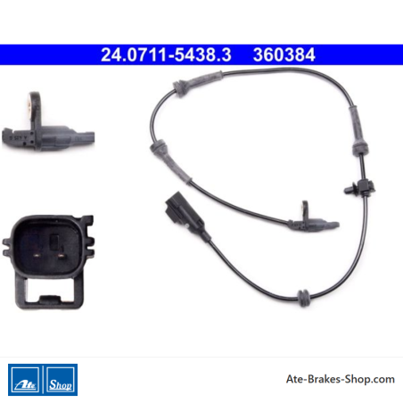 ATE Original wheel speed sensor (24071154383) for Land Rover