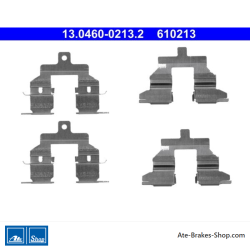 ATE Original brake pad accessories kit (13046002132) for Nissan