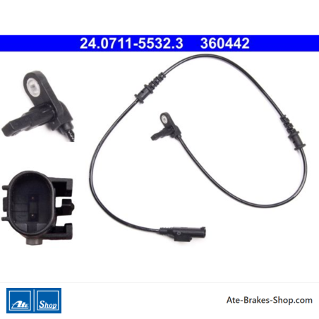 ATE Original wheel speed sensor (24071155323) for Mercedes-Benz