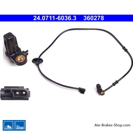 ATE Original wheel speed sensor (24071160363) for Mercedes-Benz