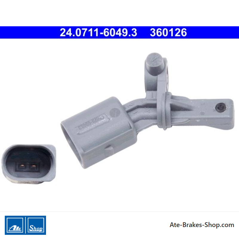 ATE Original wheel speed sensor (24071160493) for Audi, Volkswagen (VW)