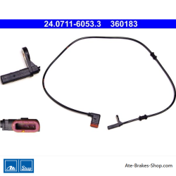 ATE Original wheel speed sensor (24071160533) for Mercedes-Benz