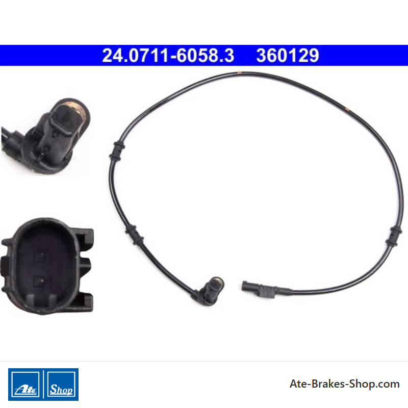 ATE Original wheel speed sensor (24071160583) for Mercedes-Benz