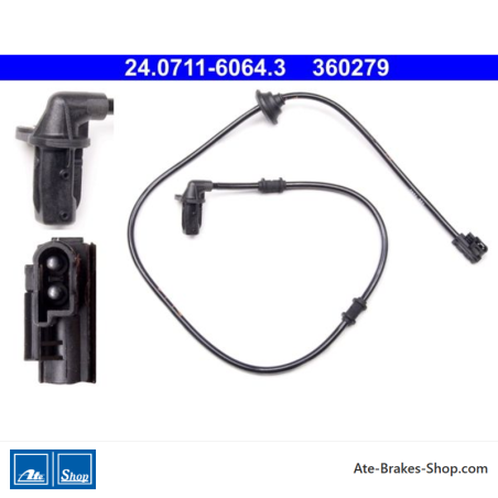ATE Original wheel speed sensor (24071160643) for Mercedes-Benz