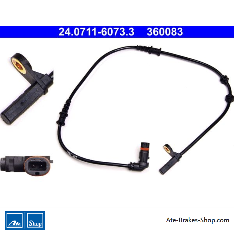 ATE Original wheel speed sensor (24071160733) for Mercedes-Benz