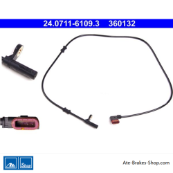 ATE Original wheel speed sensor (24071161093) for Mercedes-Benz