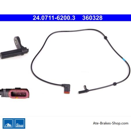 ATE Original wheel speed sensor (24071162003) for Mercedes-Benz