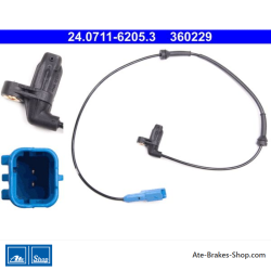 ATE Original wheel speed sensor (24071162053) for Peugeot