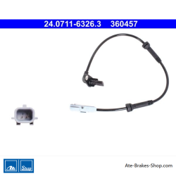 ATE Original wheel speed sensor (24071163263) for Dacia, Renault