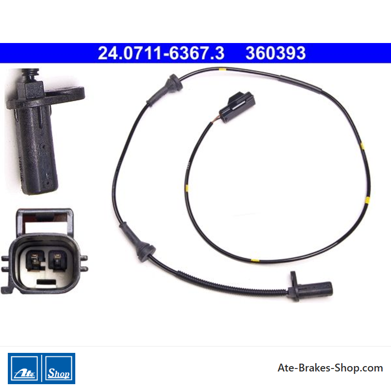 ATE Original wheel speed sensor (24071163673) for Volvo