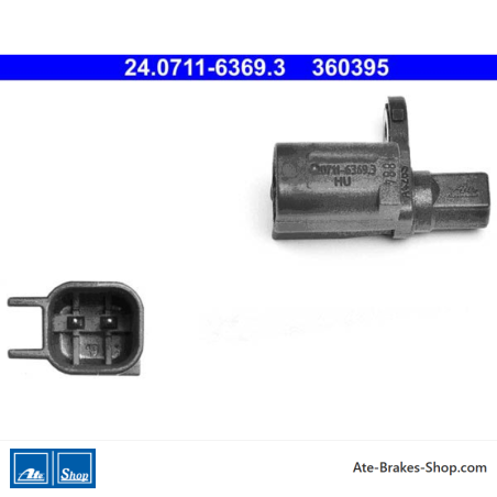 ATE Original wheel speed sensor (24071163693) for Ford, Volvo