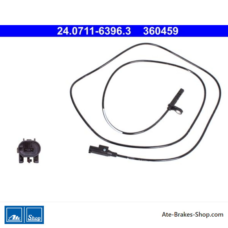 ATE Original wheel speed sensor (24071163963) for Mercedes-Benz, Volkswagen (VW)