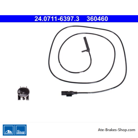 ATE Original wheel speed sensor (24071163973) for Mercedes-Benz, Volkswagen (VW)