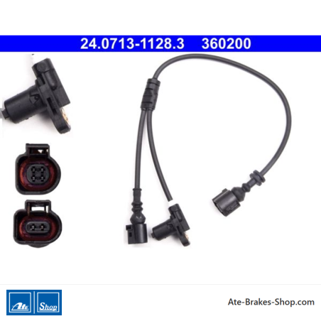 ATE Original wheel speed sensor (24071311283) for Ford, Seat, Volkswagen (VW)