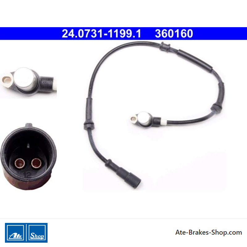 ATE Original wheel speed sensor (24073111991) for Renault