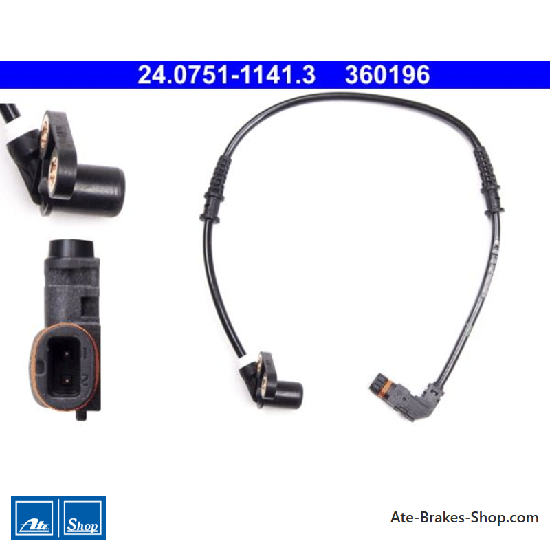 ATE Original wheel speed sensor (24075111413) for Mercedes-Benz