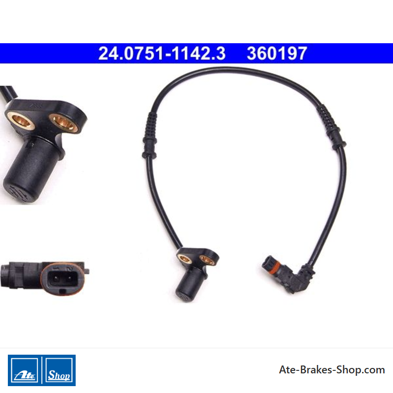 ATE Original wheel speed sensor (24075111423) for Mercedes-Benz