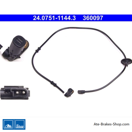 ATE Original wheel speed sensor (24075111443) for Mercedes-Benz