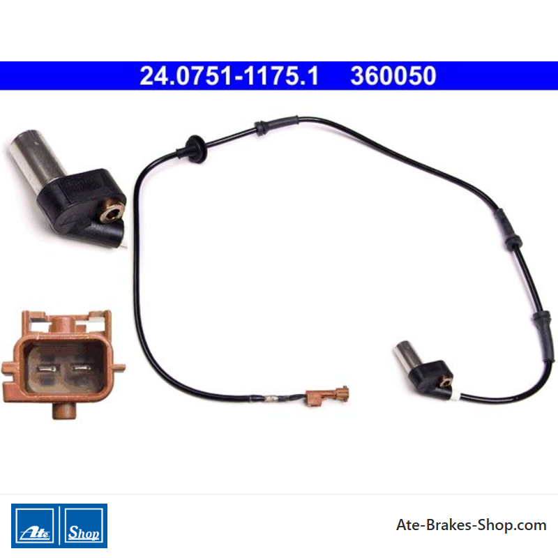 ATE Original wheel speed sensor (24075111751) for Saab