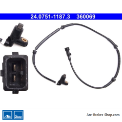ATE Original wheel speed sensor (24075111873) for Citroën